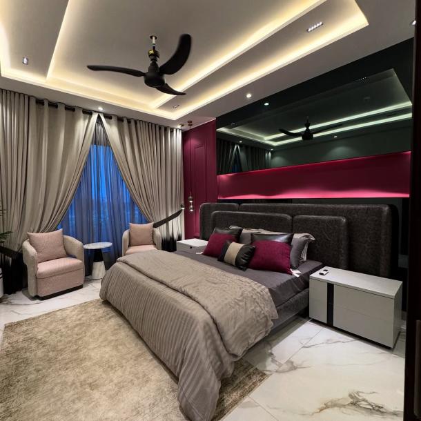 1 Kanal Ultra Modern luxury House full furnished Full basement Design for Sale DHA Phase 7 Lahore.-11