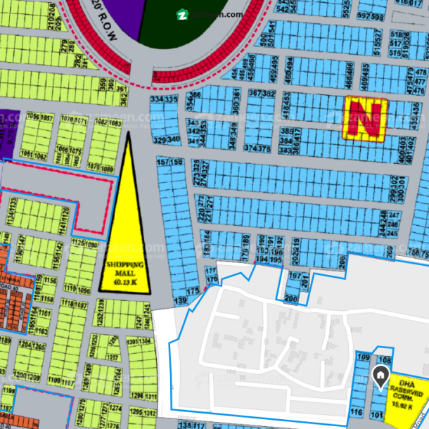 1 Kanal Plot For sale In DHA Phase 9 Prism-1