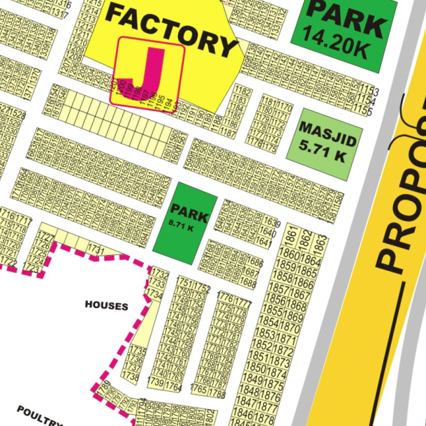 J-1663 Residential Plot For Sale In DHA Phase 9 Prism Lahore-1