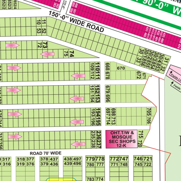 P-24 Residential Plot For Sale In DHA Phase 7 Lahore-1