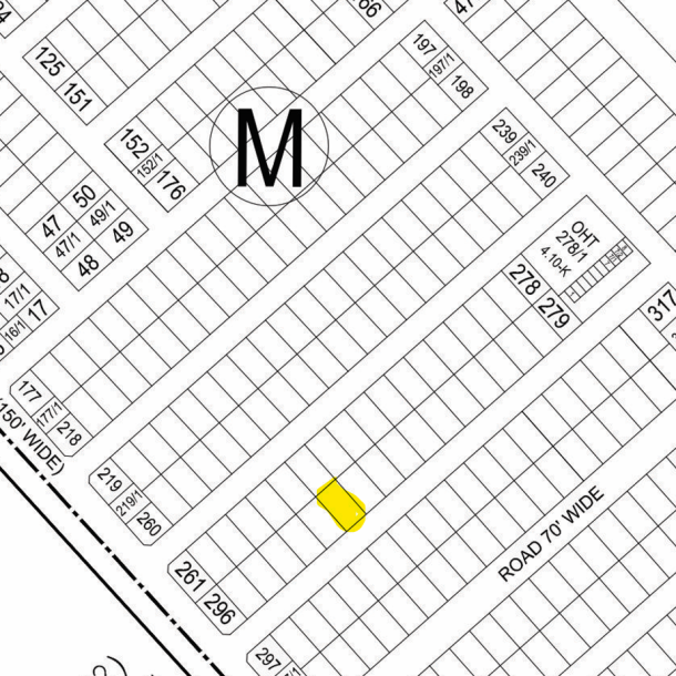 1 Kanal Residential Plot For Sale M- 290 Demand 560 Lac In DHA Phase 6-1