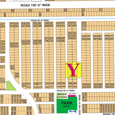 Y-3221-Residential Plot DHA Phase 7 Lahore