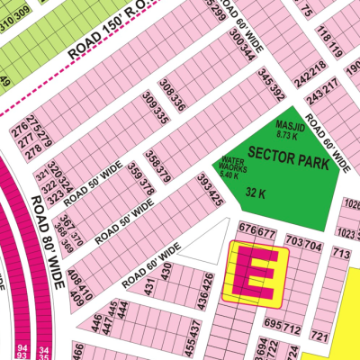 E-340- Residential Plot For Sale In DHA Phase 9 Prism Lahore