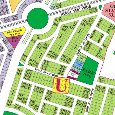 U-384- Residential Plot For Sale In DHA Phase 8