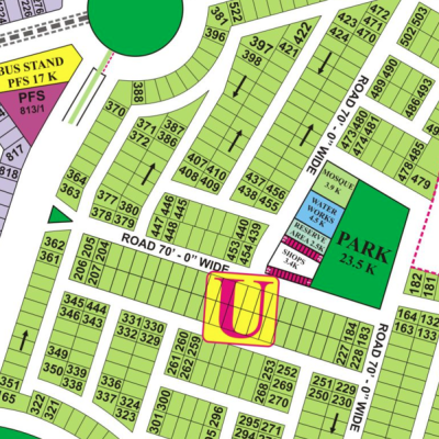U-386+387-Pairs Residential Plots For Sale In DHA Phase 8