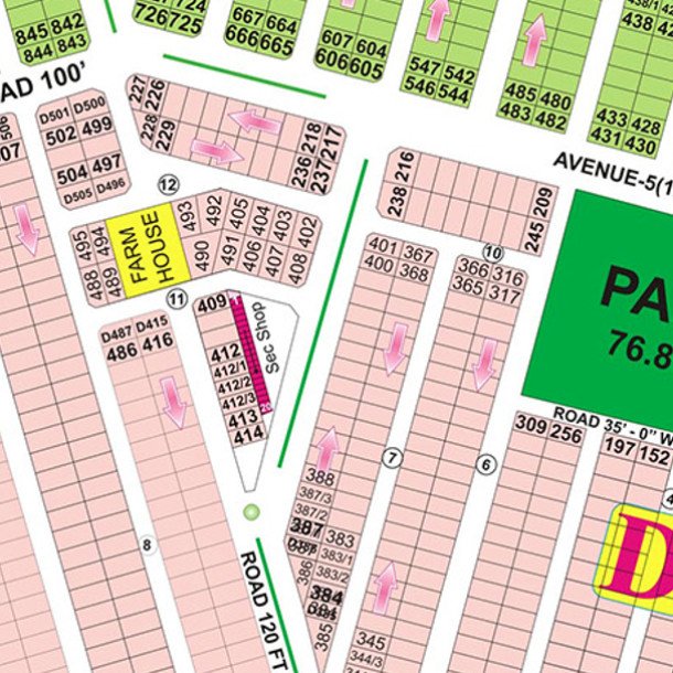 D-407 Residential Plot For Sale In DHA Phase 6 Lahore-1