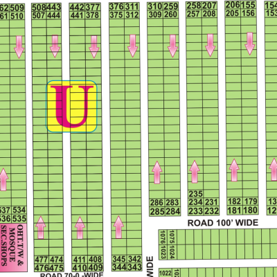 U-426 Residential Plot For Sale In DHA Phase 7 Lahore