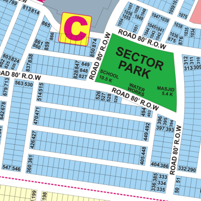 C-433- Residential Plot For Sale In DHA Phase 9 Prism