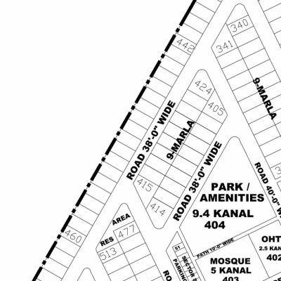 KK-547- Residential Plot For Sale In DHA Phase 4 Lahore