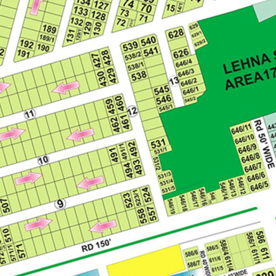 E-557-Residential Plot For sale in DHA Phase 6, Lahore Pakistan