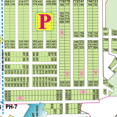 P-560- Residential Plot For Sale In DHA Phase 7