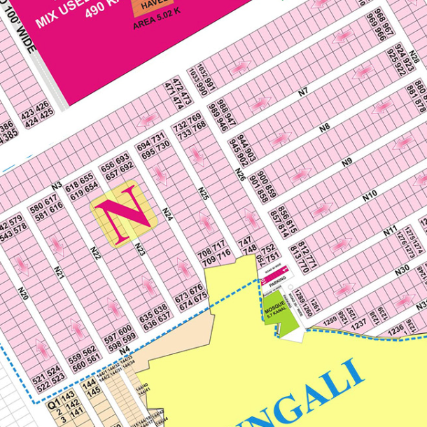 N-734 Residential Plot For Sale In DHA Phase 6 Lahore-1