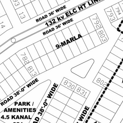 KK-805- Residential Plot For Sale In DHA Phase 4 Lahore