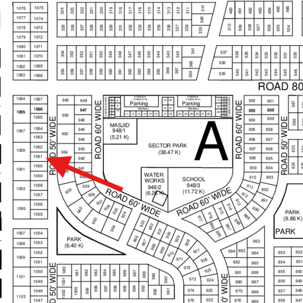 1 Kanal Plot Available For Sale in DHA Lahore Phase 9 Prism-1