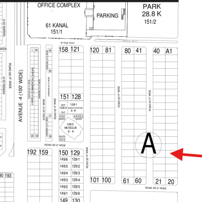 Best Price 4 Marla Commercial Plot For Sale In DHA Lahore Phase 6 Plot No A- 16