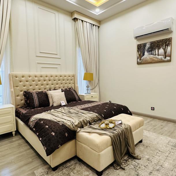 Corner Solar Install Full Furnished 1 Kanal Luxury Bungalow-12