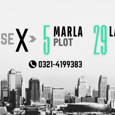 Do you read it, yes you read it right, 5 marla plot is at 29 lac only in Phase X DHA Lahore.