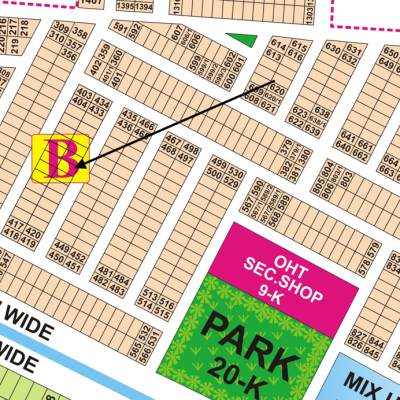 5 Marla Plot For Sale in DHA Phase 9 Town Block B