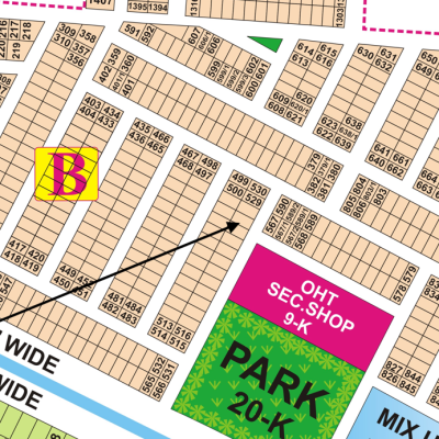5 Marla Corner Plot For Sale in DHA Phase 9 Town Block B