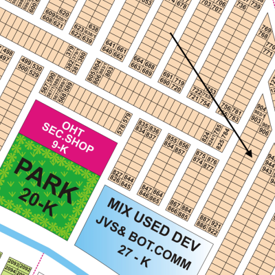 Excellent Connectivity 5 Marla Plot For Sale in DHA 9 Town Block B