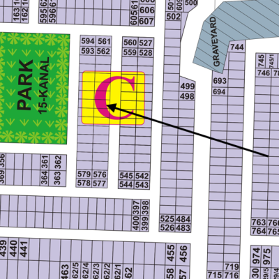 5 Marla Plot in DHA Phase 9 Town Wide Road and Open Front View