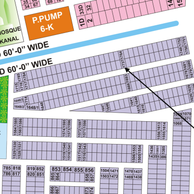 5 Marla Plot For Sale DHA Phase 9 Town Block C Plot 150 Ft Road Back
