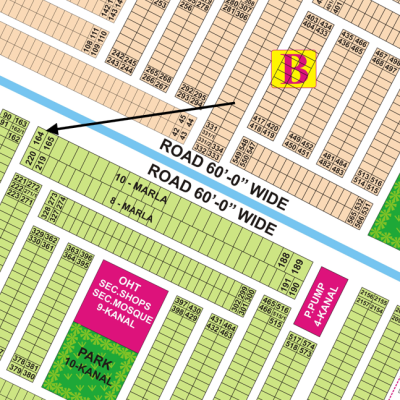 10 Marla Corner Plot location in 150 Ft Road DHA 9 Town