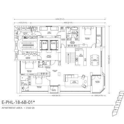 3‑Bedroom Apartment with Imported Finishing Materials In 8 Green DHA Raya