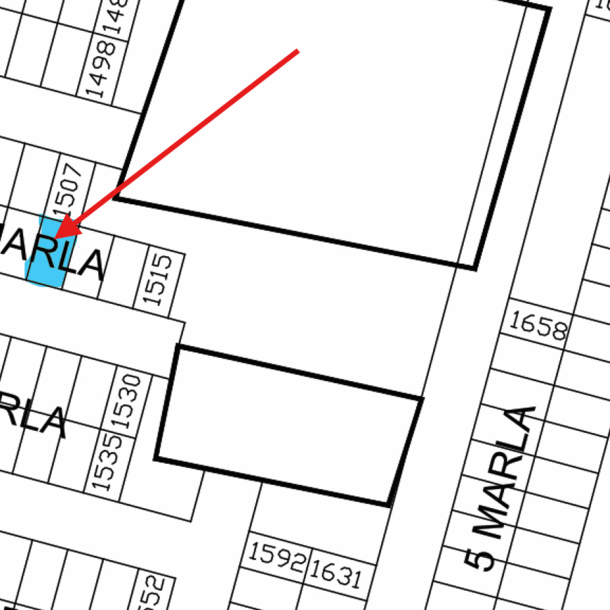 5 Marla Non Possession Plot For Sale B-1518 Demand 72 Lac In DHA 9 Town-1