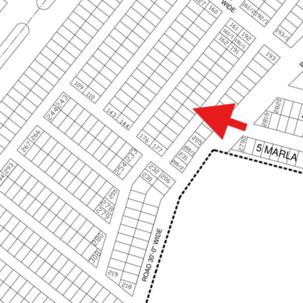 5 Marla Residential Plot Is Available For Sale In DHA Lahore-1