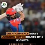Delhi Capitals Beats Lucknow Super Giants by 8 Wickets