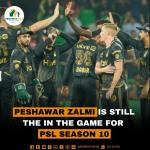 Peshawar Zalmi is Still the in the game for PSL Season 10