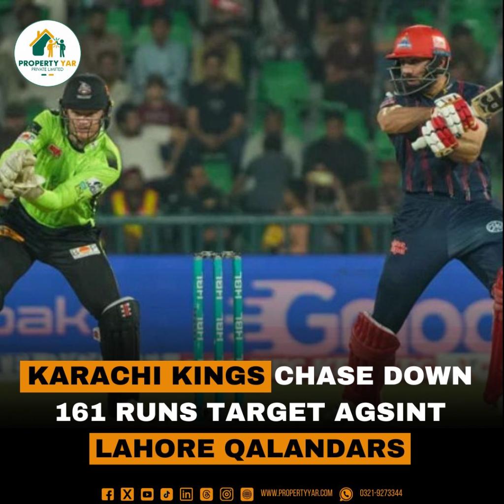 Karachi Kings Chase Down 161 Runs Target Against Lahore Qalandars