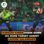 Karachi Kings Chase Down 161 Runs Target Against Lahore Qalandars