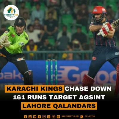 Karachi Kings Chase Down 161 Runs Target Against Lahore Qalandars