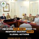 PM Gives Pak Army Right to Respond Against India's Illegal Actions