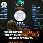 PSX recovers 2000 points today Amid IMF Program Review Approval