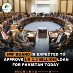 IMF Board is Expected to Approve US 1.3 Billion Loan for Pakistan Today