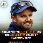 PCB Appoints Mike Hesson as the new White Ball Coach of National Team