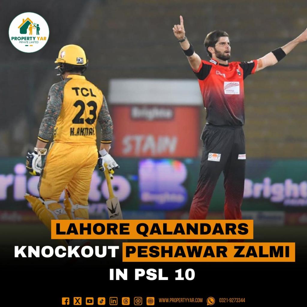 Lahore Qalandars Knockout Peshawar Zalmi in PSL 10
