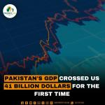 Pakistan's GDP Crossed US 41 Billion Dollars for the First Time