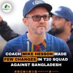 Coach Mike Hesson made few Changes in T20 Squad Against Bangladesh