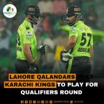 Lahore Qalandars Beat Karachi Kings to play for Qualifiers Round