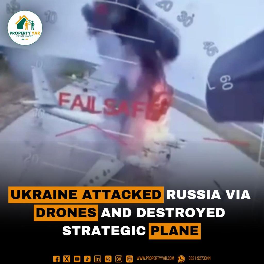 Ukraine Attacked Russia via Drones and destroyed Strategic plane