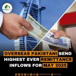 Overseas Pakistani send highest ever remittance inflows for May 2025