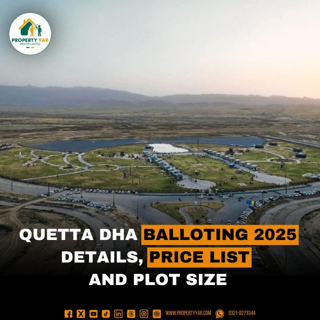 Quetta DHA Balloting 2025 Details, Price List and Plot Size