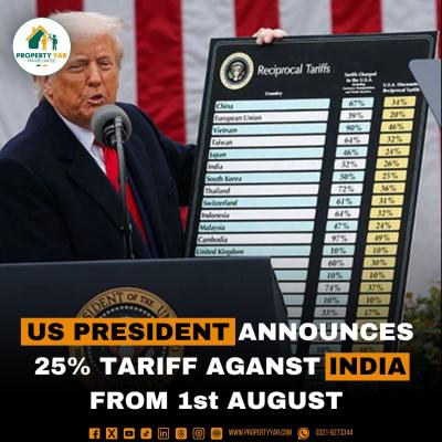 US President Announces 25% Tariff against India from 1st August