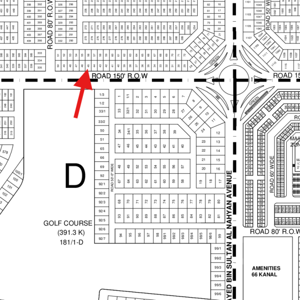 Ideal Investment 1 Kanal Residential Plot Is Available For Sale In DHA Lahore Phase 9 Prism Sector C Plot No 45-1