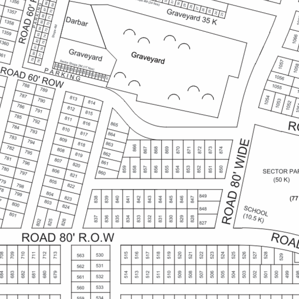 1 Kanal Residential Plot C-717 For Sale Demand 210 Lac In DHA Phase 9 Prism-1