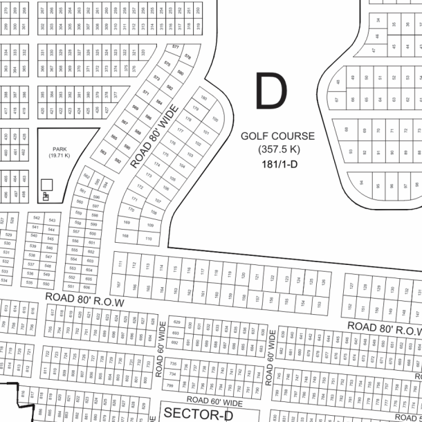 2 Kanal Residential Plot Next Too Corner D-141 Demand 850 Lac In DHA 9 Prism-1